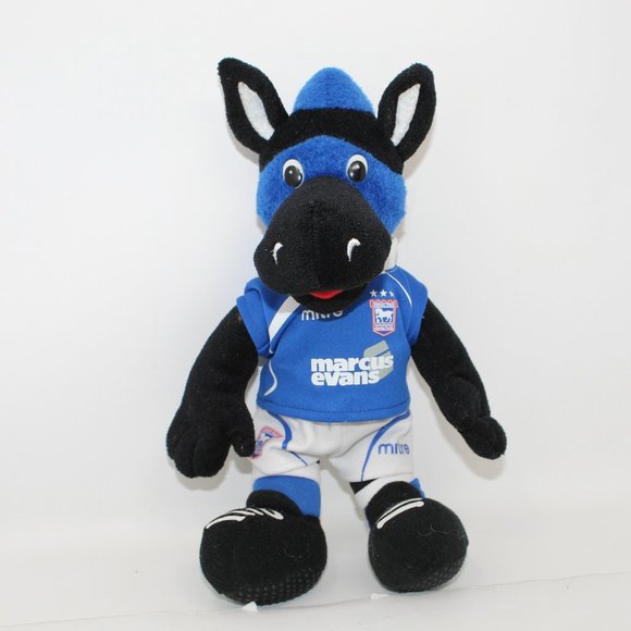 Danzo Toys Ipswich Town Football Club Horse Plush 1 Tall Blackblue